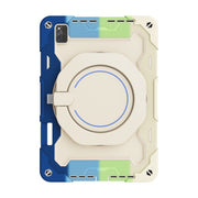 For Huawei MatePad Pro 12.6 2021 Armor Contrast Color Silicone + PC Tablet Case(Colorful Blue)