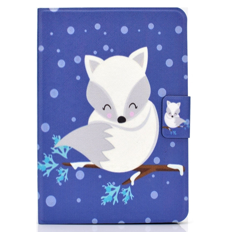 For Amazon Kindle Fire 7 2022 Electric Horizontal Flat Painted Leather Tablet Case(Arctic Fox)