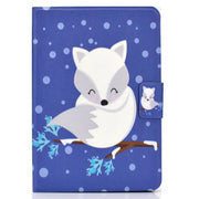 For Amazon Kindle Fire 7 2022 Electric Horizontal Flat Painted Leather Tablet Case(Arctic Fox)
