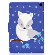 For Amazon Kindle Fire 7 2022 Electric Horizontal Flat Painted Leather Tablet Case(Arctic Fox)