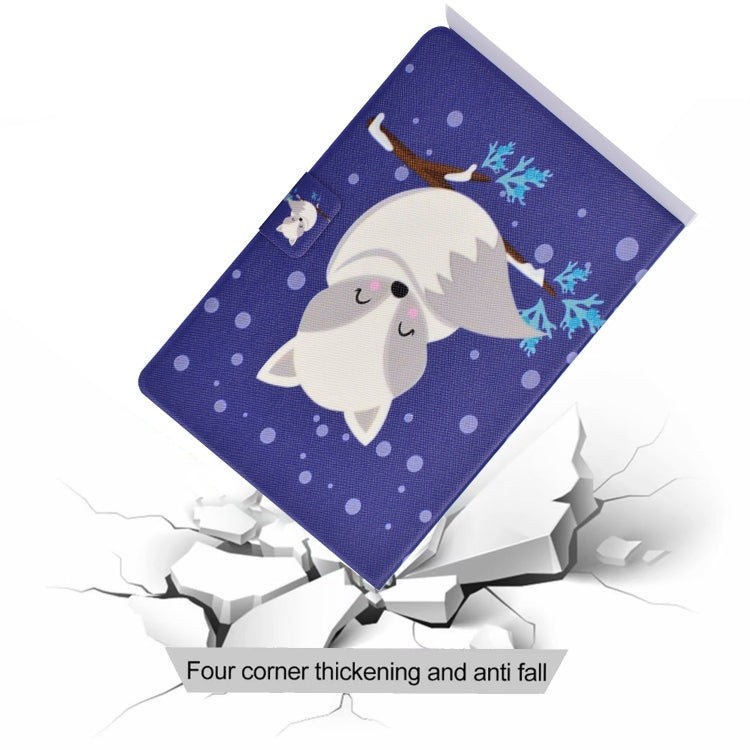 For Amazon Kindle Fire 7 2022 Electric Horizontal Flat Painted Leather Tablet Case(Arctic Fox)