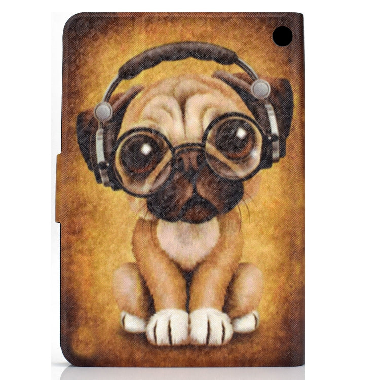 For Amazon Kindle Fire 7 2022 Electric Horizontal Flat Painted Leather Tablet Case(Shar Pei)