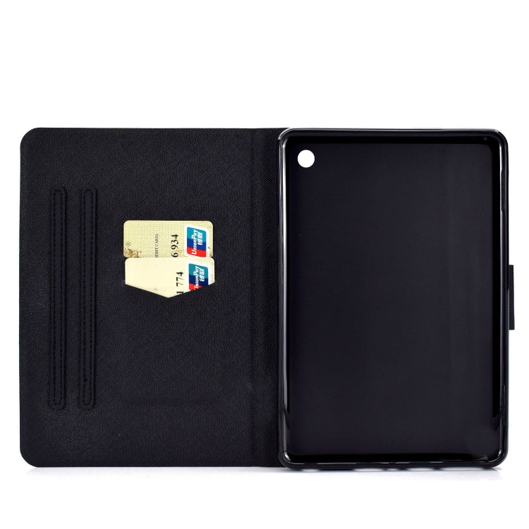 For Amazon Kindle Fire 7 2022 Electric Horizontal Flat Painted Leather Tablet Case(Shar Pei)