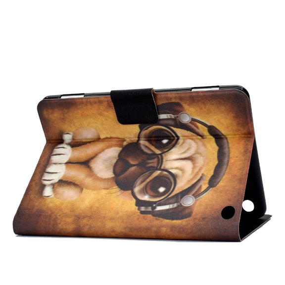 For Amazon Kindle Fire 7 2022 Electric Horizontal Flat Painted Leather Tablet Case(Shar Pei)