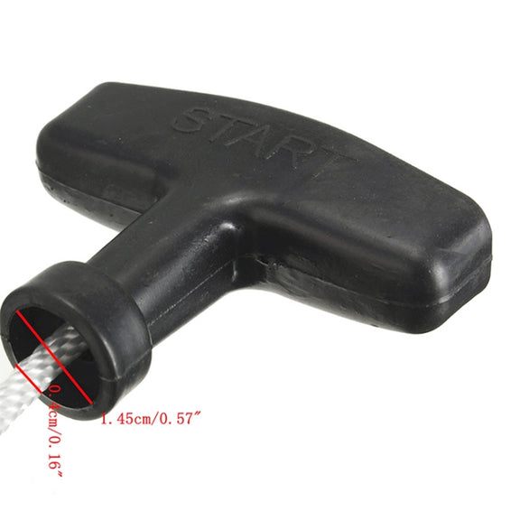 Lawn Mower Chainsaw Trimmer Universal Recoil Pull Start Handle with Rope Cord, Rope Length:3m