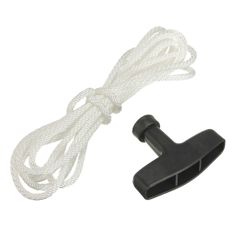 Lawn Mower Chainsaw Trimmer Universal Recoil Pull Start Handle with Rope Cord, Rope Length:4m