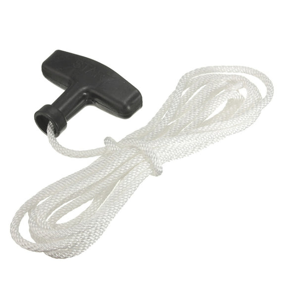 Lawn Mower Chainsaw Trimmer Universal Recoil Pull Start Handle with Rope Cord, Rope Length:5m