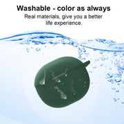 Pure Color Bluetooth Earphone Silicone Case For SoundPEATS Air3-Deluxe(Red)