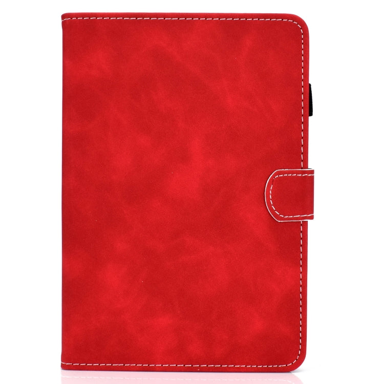 For Amazon Kindle Fire 7 2022 Cowhide Texture Smart Leather Tablet Case(Red)