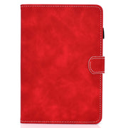 For Amazon Kindle Fire 7 2022 Cowhide Texture Smart Leather Tablet Case(Red)