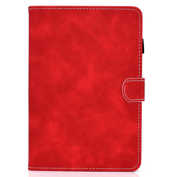 For Amazon Kindle Fire 7 2022 Cowhide Texture Smart Leather Tablet Case(Red)