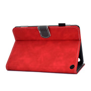For Amazon Kindle Fire 7 2022 Cowhide Texture Smart Leather Tablet Case(Red)