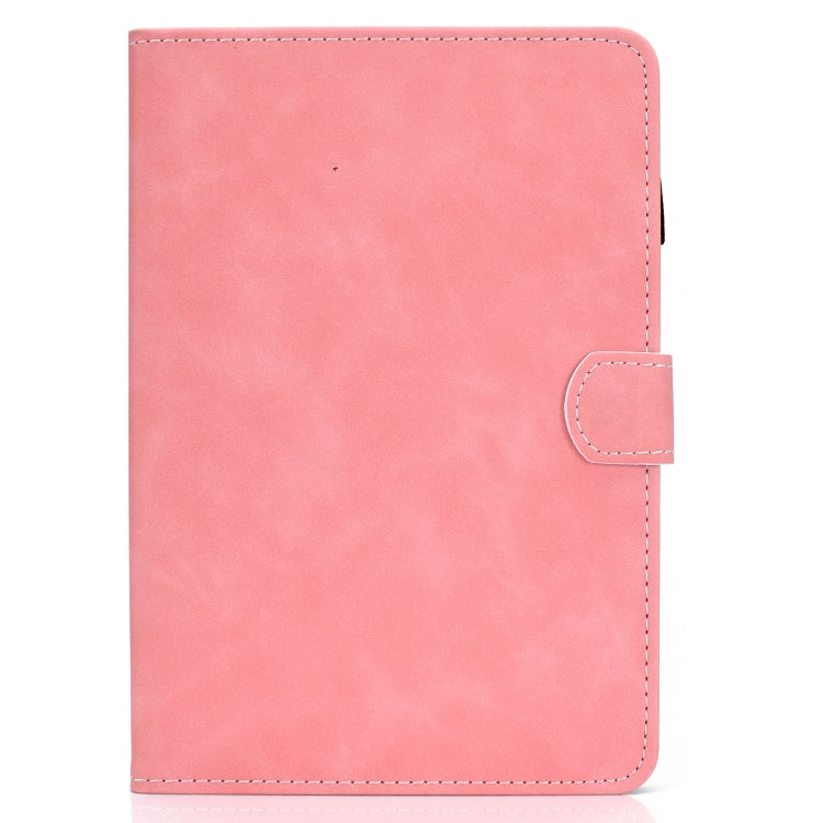 For Amazon Kindle Fire 7 2022 Cowhide Texture Smart Leather Tablet Case(Rose Gold)
