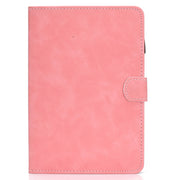 For Amazon Kindle Fire 7 2022 Cowhide Texture Smart Leather Tablet Case(Rose Gold)