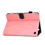 For Amazon Kindle Fire 7 2022 Cowhide Texture Smart Leather Tablet Case(Rose Gold)