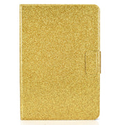 For Amazon Kindle Fire 7 2022 Varnish Glitter Powder Smart Leather Tablet Case(Yellow)