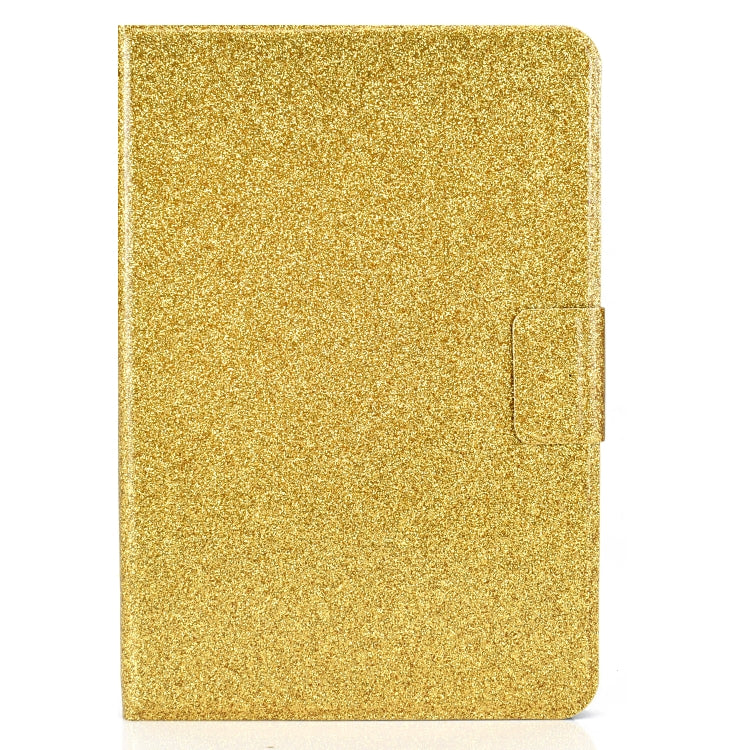 For Amazon Kindle Fire 7 2022 Varnish Glitter Powder Smart Leather Tablet Case(Yellow)