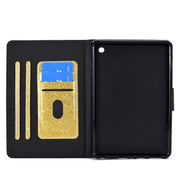 For Amazon Kindle Fire 7 2022 Varnish Glitter Powder Smart Leather Tablet Case(Yellow)
