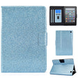 For Amazon Kindle Fire 7 2022 Varnish Glitter Powder Smart Leather Tablet Case(Blue) - Amazon by PMC TechLife | Online Shopping South Africa | PMC TechLife | Buy Now Pay Later Mobicred