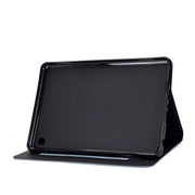 For Amazon Kindle Fire 7 2022 Varnish Glitter Powder Smart Leather Tablet Case(Blue)
