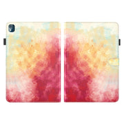 For Nokia T10 Watercolor Pattern Flip Leather Tablet Case(Spring Cherry)
