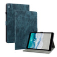 For Nokia T10 Tiger Pattern PU Tablet Case(Dark Blue) - Nokia by PMC TechLife | Online Shopping South Africa | PMC TechLife | Buy Now Pay Later Mobicred