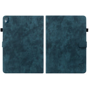 For Nokia T10 Tiger Pattern PU Tablet Case(Dark Blue)