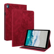 For Nokia T10 Butterfly Flower Embossed Leather Tablet Case(Red) - free shipping - PMC TechLife - Order now!