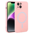 For iPhone 14 Liquid Silicone Magsafe Phone Case (Pink) - iPhone 14 Cases by PMC TechLife | Online Shopping South Africa | PMC TechLife