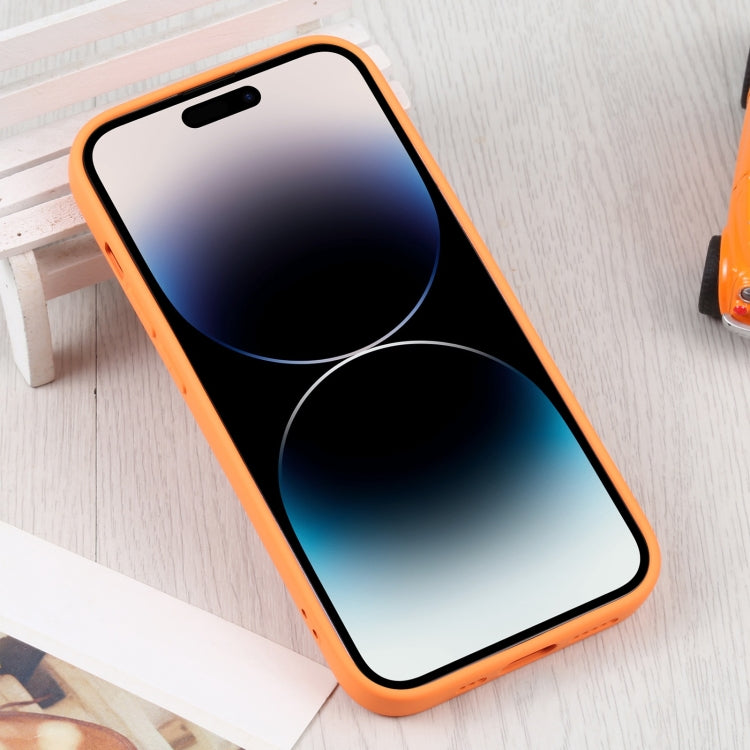 For iPhone 14 Pro Liquid Silicone Magsafe Phone Case (Yellow)