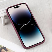 For iPhone 14 Pro Max Liquid Silicone Magsafe Phone Case (Wine Red)
