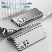 For Huawei Mate X2 Electroplating Hinged Folding Phone Case with S Pen Fold Edtion(Silver)