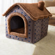 House Type Universal Removable and Washable Pet Dog Cat Bed Pet Supplies, Size:M(Coffee Hut) - Pet Houses & Accessories by PMC TechLife | Online Shopping South Africa | PMC TechLife | Buy Now Pay Later Mobicred