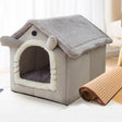 House Type Universal Removable and Washable Pet Dog Cat Bed Pet Supplies, Size:M(Gray Cat + Mat) - free shipping - PMC TechLife - Order now!