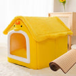 House Type Universal Removable and Washable Pet Dog Cat Bed Pet Supplies, Size:L(Yellow Chick + Mat) - Beds by PMC TechLife | Online Shopping South Africa | PMC TechLife | Buy Now Pay Later Mobicred