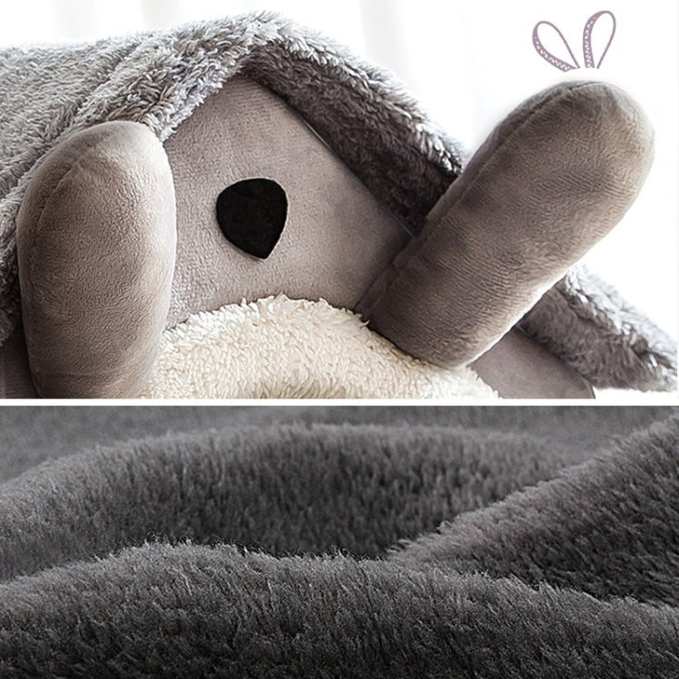 House Type Universal Removable and Washable Pet Dog Cat Bed Pet Supplies, Size:L(Grey Igloo)