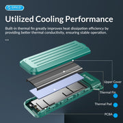 ORICO MM2C3-GR USB3.1 Gen1 Type-C 6Gbps M.2 SATA SSD Enclosure(Green)
