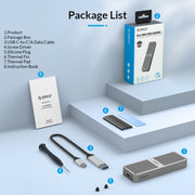 ORICO M221C3-RG M.2 NGFF 6Gbps SSD Enclosure(Gold)