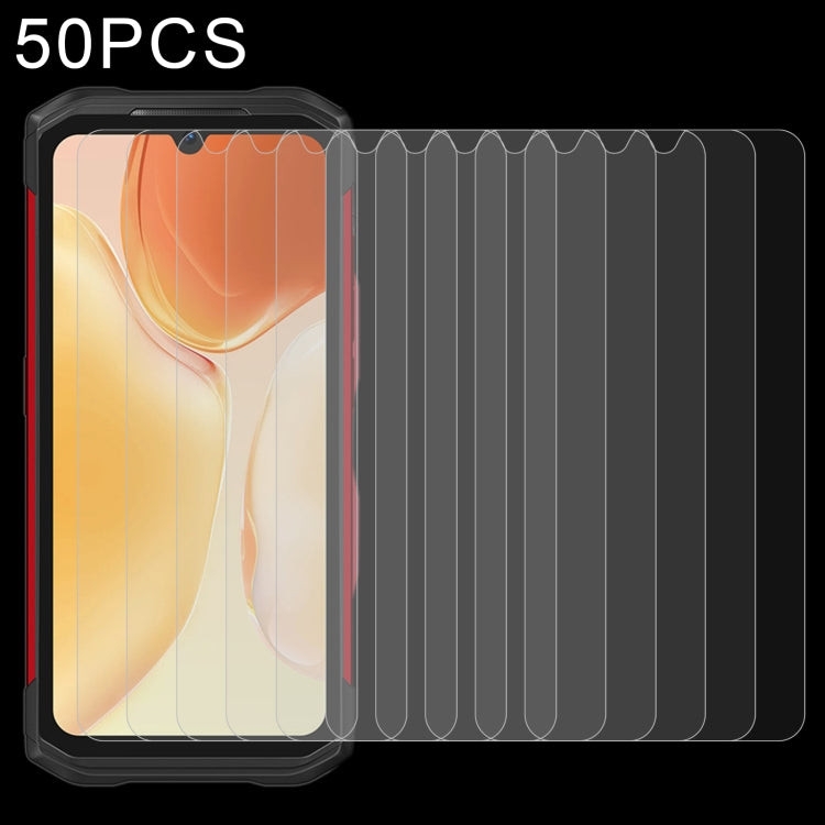 50 PCS 0.26mm 9H 2.5D Tempered Glass Film For DOOGEE S89