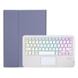 OP11-AS Lambskin Texture Ultra-thin Bluetooth Keyboard Leather Case with Touchpad & Backlight For OPPO Pad 11 inch(Purple) - free shipping - PMC TechLife - Order now!