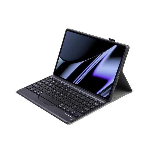 OP11-B Lambskin Texture Ultra-thin Bluetooth Keyboard Leather Case For OPPO Pad 11 inch(Black)