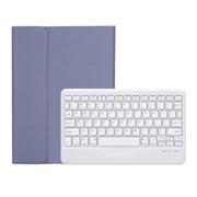 OP11-B Lambskin Texture Ultra-thin Bluetooth Keyboard Leather Case For OPPO Pad 11 inch(Purple)