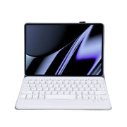 OP11-B Lambskin Texture Ultra-thin Bluetooth Keyboard Leather Case For OPPO Pad 11 inch(Purple)