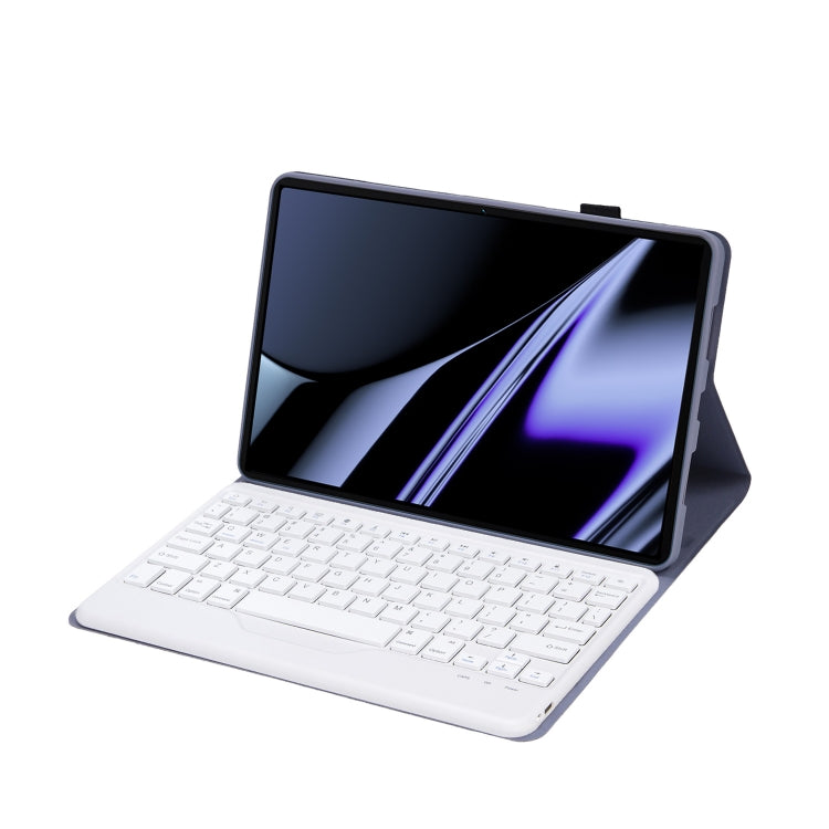OP11-B Lambskin Texture Ultra-thin Bluetooth Keyboard Leather Case For OPPO Pad 11 inch(Purple)