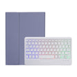 OP11-BS Lambskin Texture Ultra-thin Bluetooth Keyboard Leather Case with Backlight For OPPO Pad 11 inch(Purple) - Others Keyboard by PMC TechLife | Online Shopping South Africa | PMC TechLife