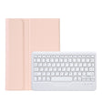 OP12-B Lambskin Texture Ultra-thin Bluetooth Keyboard Leather Case For OPPO Pad Air 10.4 inch(Pink) - OPPO Keyboard by PMC TechLife | Online Shopping South Africa | PMC TechLife | Buy Now Pay Later Mobicred