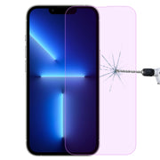 For iPhone 16e / 13 / 13 Pro Purple Light Eye Protection Tempered Glass Film
