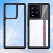 For vivo iQOO 9T Colorful Series Acrylic + TPU Phone Case(Black)