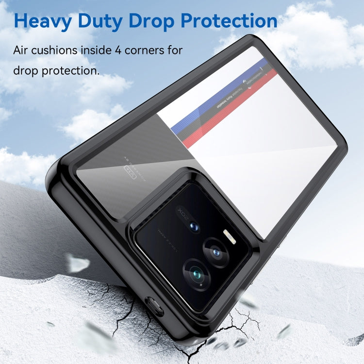 For vivo iQOO 9T Colorful Series Acrylic + TPU Phone Case(Black)