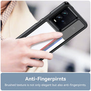 For vivo iQOO 9T Colorful Series Acrylic + TPU Phone Case(Black)